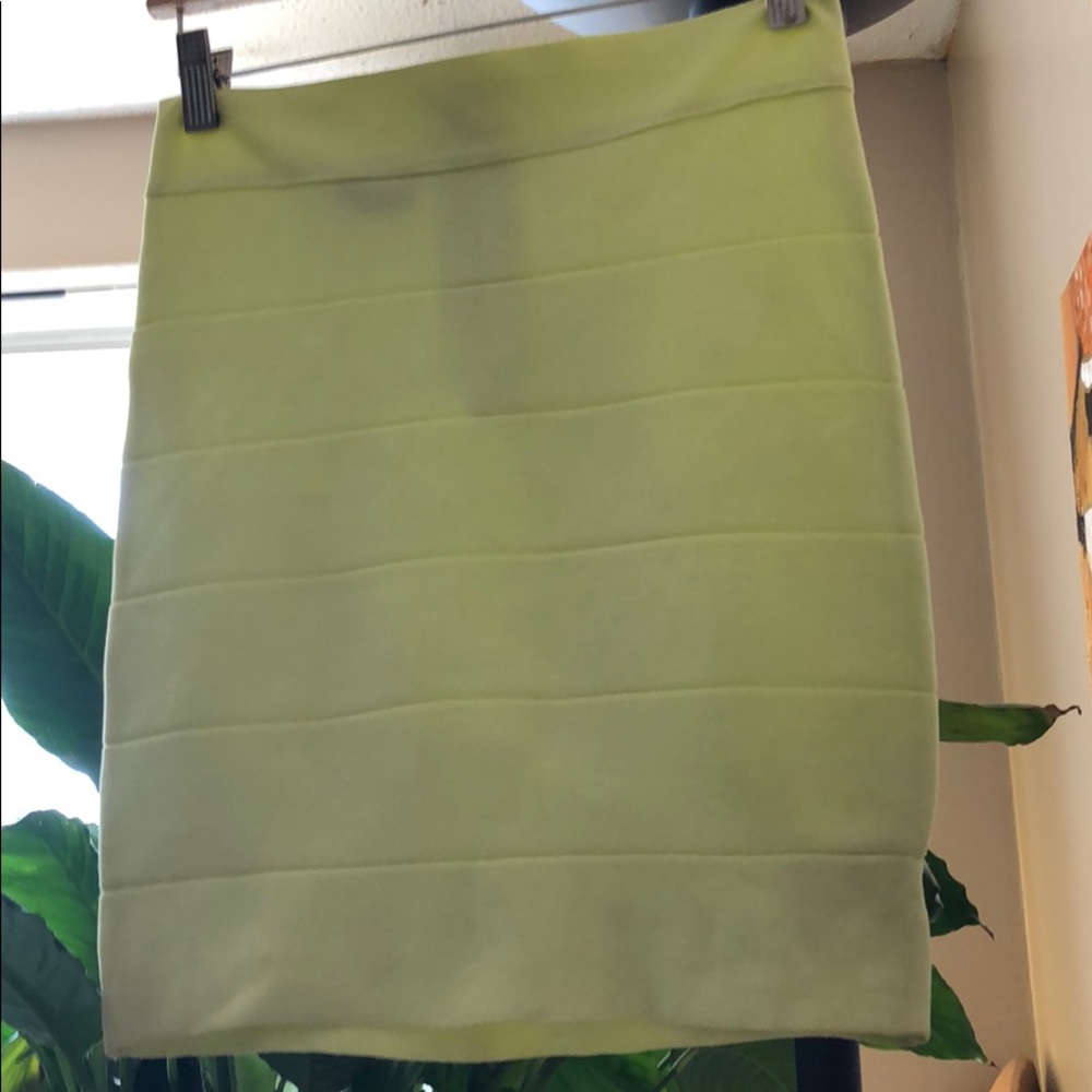 Bebe Lime green pencil skirt